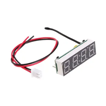 367D Цифрови автомобилни led електронни часовници за измерване на време и температура 3 в 1 метър 12V 5