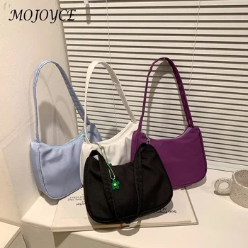 Дамски чанта под мишниците, ретро-обикновена дамска чанта, Модерен цветен дизайн, малки чанти за рамо за момичета