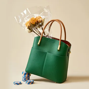 Пролет/лято 2023, Нишевое Кожен кофа, дамска чанта, висококачествени Ежедневни чанти от кожа-незабавни посланици за жени