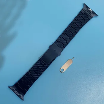 Каишка от Въглеродни влакна За Apple Watch Band 45 мм 44 мм 42 мм 41 мм 40 мм, 38 мм и 49 мм 45 мм Гривна iWatch Series 3 4 6 SE 7 8 ultra