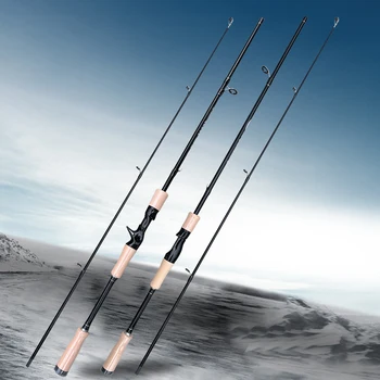Лек прът за риболов на стръв от въглеродни влакна, 2 части за по-дълги забросов - 1,8 m 1,65 м