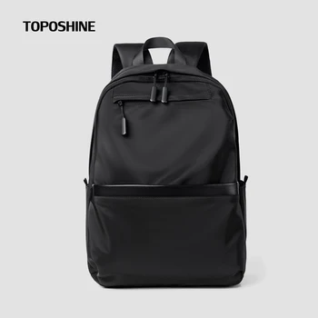 Toposhine 3 Цвят Черен Найлон Мъжки Бизнес Раница Пътна Мъжки Ретро Чанта За лаптоп Мъжки Училищна чанта Пътен раница Спортни чанти
