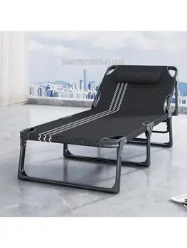 Сгъваема легло за спане офис устройство за спане за спане стол преносим спътник двойно легло, единично легло, сгъваем семейно стол за почивка