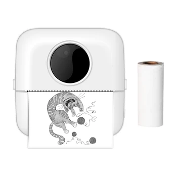 X5 Термотрансферен Печат на джобни етикети, безжичен принтер на проверки с резолюция 200 dpi за смартфон Android, iOS, принтер за съставянето на работния план