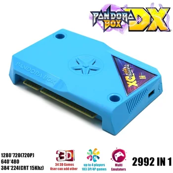 Pandora Box Dx Аркаден, Автомат за Игрална Дъска Jamma Board Аркадна Версия на 2992 В 1 Jamma Аркадна Игра Мультиигровая Печатна платка Jamma
