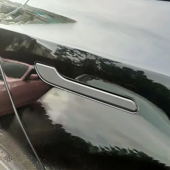 Врата копчето Tesla Model3Y стикер от ABS-въглеродни влакна Tesla външна врата копчето декоративна защитен стикер