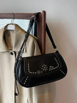 Висококачествени чанти 2023, нови дамски чанти, популярна чанта-месинджър, малка квадратна чанта за подмишниците