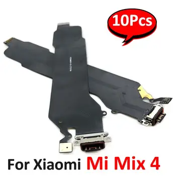 10 бр./лот, Новост, за Xiaomi Mi Mix 4, 5G, USB порт за зареждане на таксите, гъвкав кабел, части за Свързване, за Подмяна на мобилен телефон