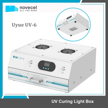 Uyue UV-6 15-инчов интелектуална лампа за втвърдяване с двойно синхронизация, ръчна скоростна за втвърдяване на UV лепило за iPhone, iPad, ремонт на LCD екрана сухо лепило
