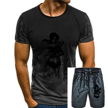 Черната лагуна Аниме Реви Минималистичное изкуство Мъжка тениска (на разположение за жени), бяла тениска с безплатна доставка