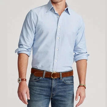 2023 Homme, разноцветни мъжки ризи Oxford Ralp с малки коне, Ризи с дълъг ръкав, Ежедневни модерен мъжки ризи в стил Пони