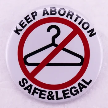 Съхранявайте аборт безопасни и законни Избор Бутон Pro Pinback Икона на социална справедливост 58 мм