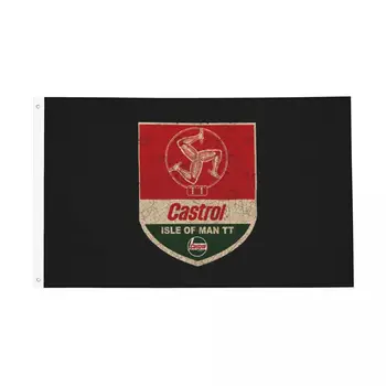 Флагове за моторните състезания Isle Of Man Tt, двупосочен външен банер, украса за окачване във всяко време