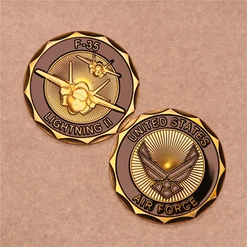 Предизвикателство ВВС на САЩ F-35 Lightning II Монета на Иконата Подбрани подаръци