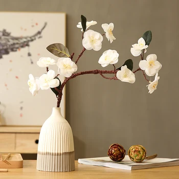 Японската Керамична Ваза Класически Черен, бял цвят, Минимализъм, Порцеланови Настолни Вази за цветя, Декоративно-приложното изкуство, аксесоари за украса на дома