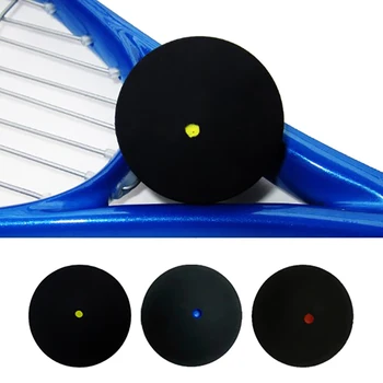 Професионален гумена топка за скуош ракета за скуош, червена точка, топката в синя точка, бърза скорост, аксесоари за начинаещи или тренировки