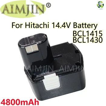 Нов 14,4 v 4800 mah Батерия За Преносим Електроинструменти Hitachi BCL1430 CJ14DL DH14DL EBL1430 BCL1415 NI-CD