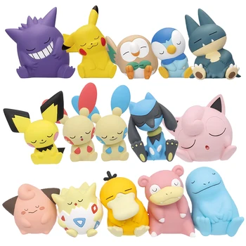 Фигурка pokemon Такара Томи, играчка-капсула, тор на рамото си Фигура. Pikachu Pichu Генгар Роулет, Джигглипафф, Псайдак, Пиплуп, Муден Човек