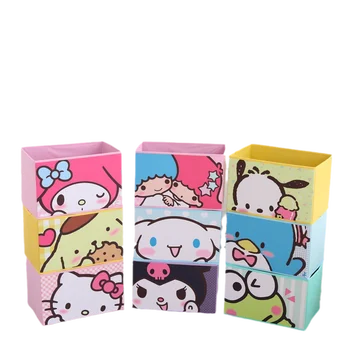 Sanrio Hello Kitty Cinnamoroll My Melody Аниме, Сладко Момиче, Сърцето, desk, Кутия за съхранение, Кърпа Арт Органайзер за дрехи Kawaii