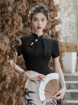 Ново винтажное рокля Ципао в китайски стил, Елегантен Модерен Ципао за жени, Елегантна и Подобряване на Секси рокля Ципао-Чонсам