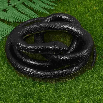 Реалистични Змии, Змии Черни Змеиные играчки за Градината Подпори, за да отблъскват птиците Протеини Страшно не мога да понасям Гумени Реалистични Змии Теглене на Подпори