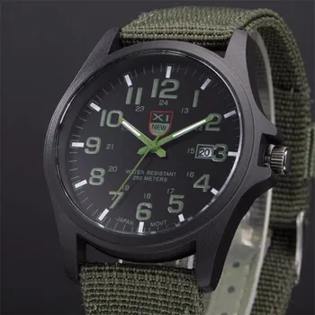 Модерен часовник XINEW, мъжки спортни часовници, мъжки часовници с холщовым каишка, военни кварцов ръчен часовник relógio masculino relógio masculino