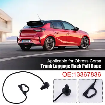 Издърпайте въжето на багажника на багажника задната врата на багажника на колата, рафтове за колети, кабел за дантела, каишка за своята практика за Opel Corsa D