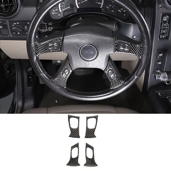 За периода 2003-2007 Hummer H2 от мека въглеродни влакна, стикер на рамка на бутона на волана на автомобила, аксесоари за интериора на колата е с 4 бр.