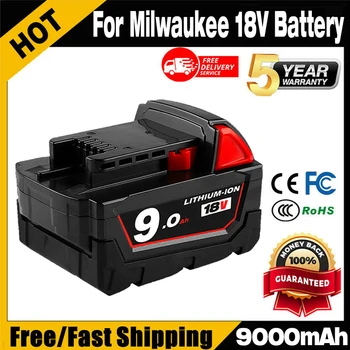 За акумулаторна литиево-йонни батерии Milwaukee 18V 5Ah/6Ah/9Ah/12Ah, за литиево-йонни батерии 48-11-1860 48-11-1850