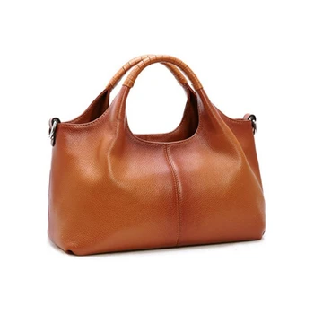 Чанти от естествена кожа, за жени, чанта през рамо с дръжка отгоре, дамски bag-чанта с Голям капацитет, обикновена модни чанти-скитник през рамо