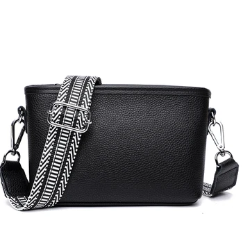 Луксозен наплечный чанта от естествена кожа, Нова дамска чанта, Дизайнерски Модни Обикновена портмоне, чанта през рамо, Дамски Ежедневни чанти-незабавни посланици 2023