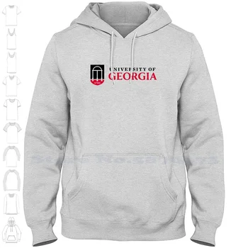 Логото на Университета на Джорджия, Фирмено лого, Благородна hoody с качулка 2023, Нова графична hoody