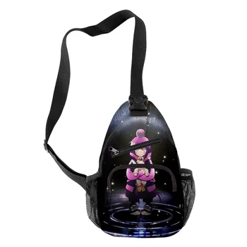 WAWNI DARK GATHERING, чанта на едно рамо с цип, Аниме, 3D принт, чанта с цип за момичета и момчета, Мъжки/Женски Раница в стил Харадзюку 