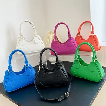 Дамска чанта-скитник, Луксозна Дизайнерска чанта, Висококачествен Кожен Клатч, Малка чанта през рамо за жени, Зелена и Черна чанта през рамо