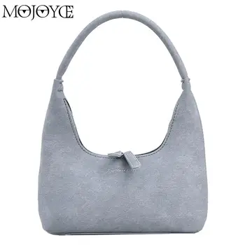 Дамска чанта-тоут, Модерна чанта-клатч от изкуствена кожа, Луксозна дизайнерска чанта за подмишниците, просто женствена чанта за пазаруване във френски стил