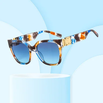 Нови модни Квадратни слънчеви очила за жени и мъже, Луксозни слънчеви очила в винтажной прозрачна рамка, за по-високо качество Ins, трендови UV400