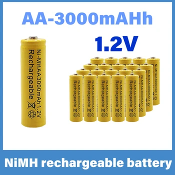 Батерия Aa 1.2 V 3000 mAh Aa Nimh Акумулаторна Батерия, Бяла Енергия 2A, MP3, Мобилен радиоуправляемого устройства, За играчки с led фенерче