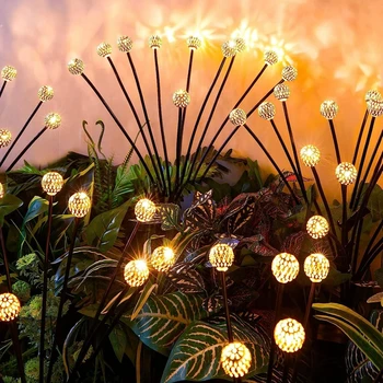 Слънчев led лампа за декорация на градината на открито, озеленяване, осветителни тела, Фойерверки, огън, градински лампи, Декоративни светлини за тераси селска къща, тераси.