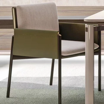 Луксозни трапезни столове в скандинавски стил, изчистен дизайн хол, Трапезария стол с облегалка за прием на гости, Мебели за дома Cadeira WZ50DC