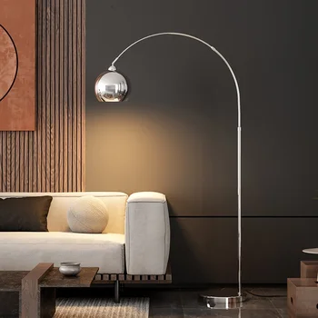 Минималистичная лампа за риболов в скандинавски стил, Декорация на хола, подови лампи, Дизайнерски атмосферни лампа за дивана