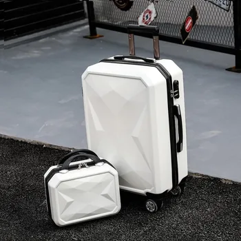 Куфар на колела, Универсален Студентски лек пътен куфар на колела, защитен от надраскване, мъжка чанта-тролей с парола за носене